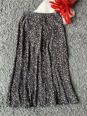 Jones New York Silk Floral Button-Down Skirt